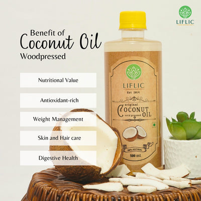 LIFLIC Wood Pressed Coconut Oil