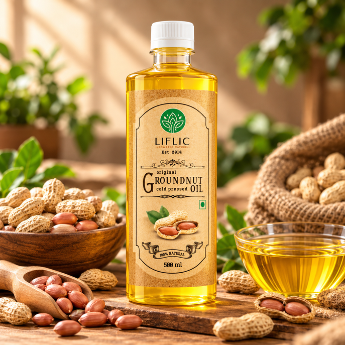 Groundnut Oil Wood Pressed | शेंगदाणा तेल