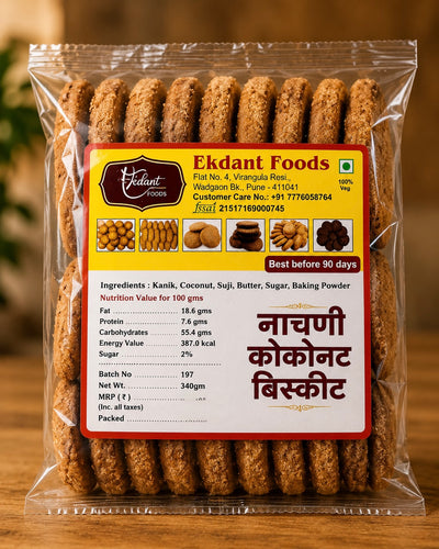 Nachni Coconut Biscuits