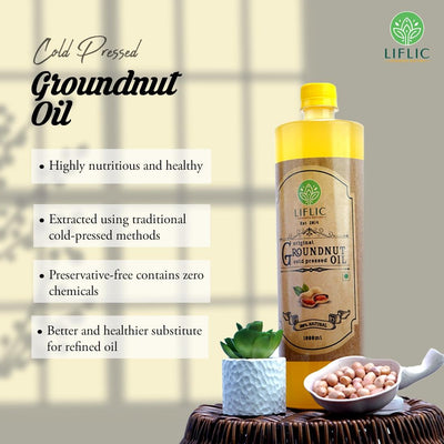 Wood-Pressed Groundnut Oil