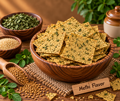 Methi Millet Khakhra | मेथी मिलेट खाखरा