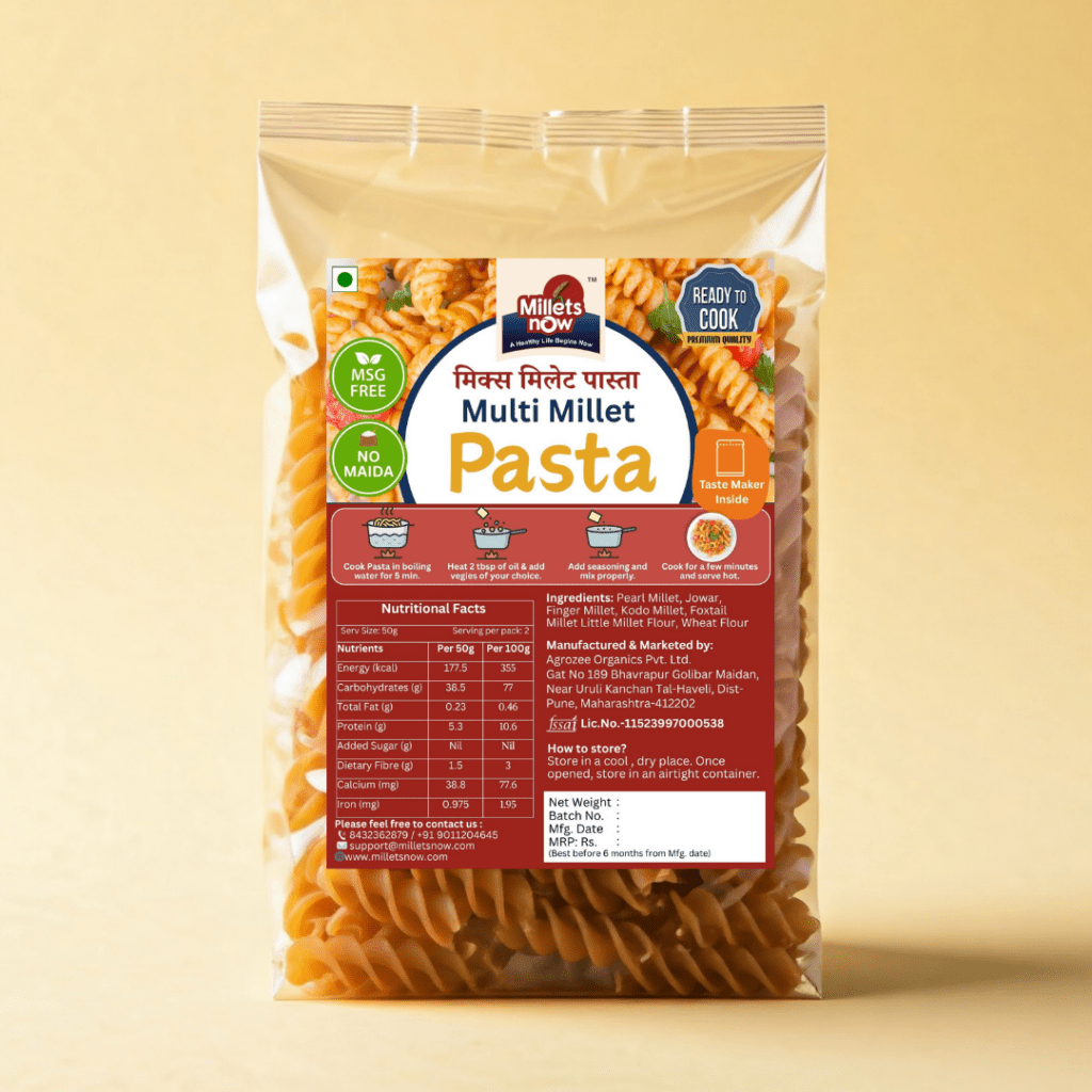 Multi Millet Pasta: A Healthy and Nutritious Alternative to Regular Pasta