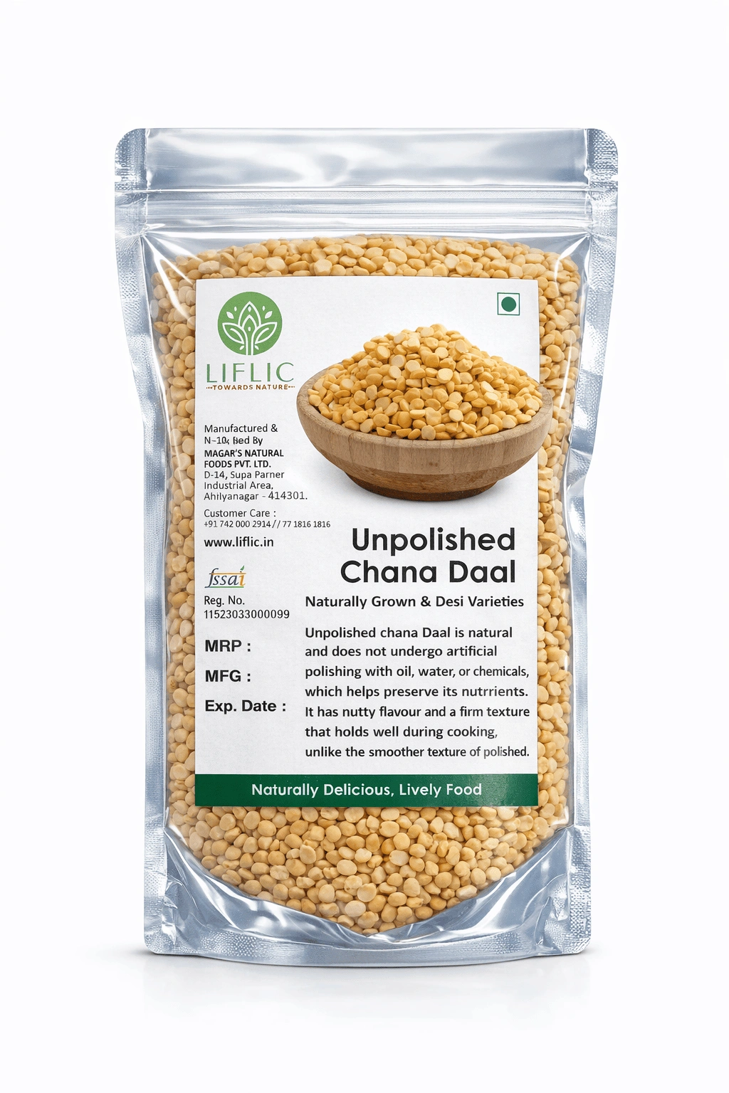 Unpolished chana dal