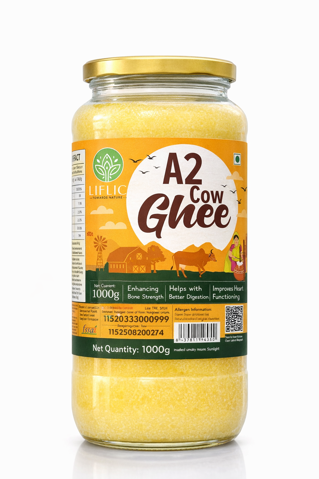 A2 Gir Cow Ghee - Pure Desi Bilona Ghee